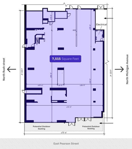 110 E Pearson St, Chicago, IL à louer - Plan d’étage - Image 3 de 11