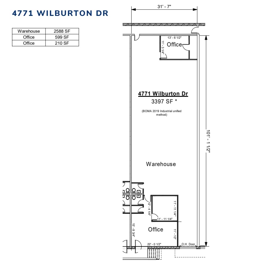 8242-8296 Moberly Ln, Dallas, TX à louer Plan d’étage- Image 1 de 1