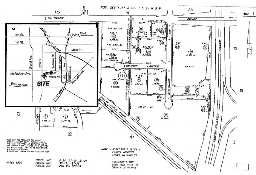 2100 E McFadden Ave, Santa Ana, CA à louer - Plan cadastral - Image 2 de 15