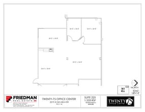 2075 W Big Beaver Rd, Troy, MI for lease Floor Plan- Image 2 of 2