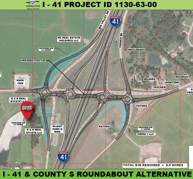 Freedom Road (County S), De Pere, WI à vendre - Aérien - Image 2 de 4