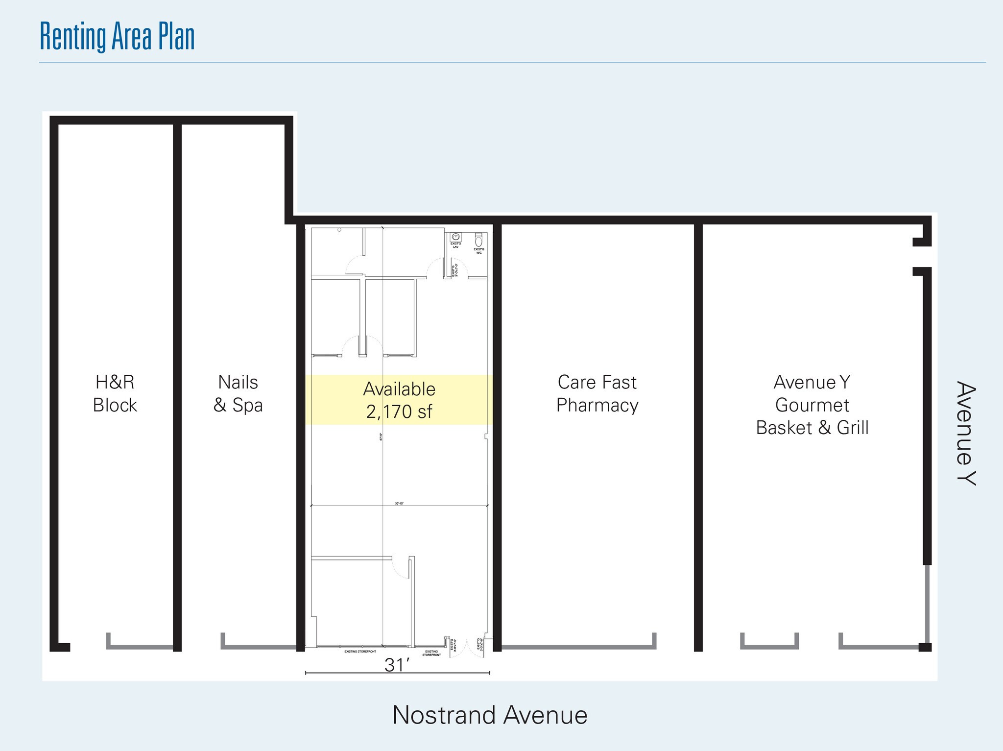 3769 Nostrand Ave, Brooklyn, NY à louer Plan d’étage- Image 1 de 1