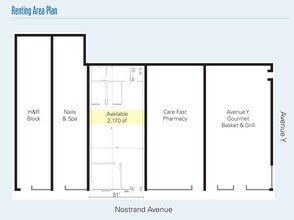 3769 Nostrand Ave, Brooklyn, NY à louer Plan d’étage- Image 1 de 1