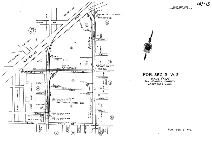 1051 D St, Stockton, CA à vendre - Plan cadastral - Image 2 de 2