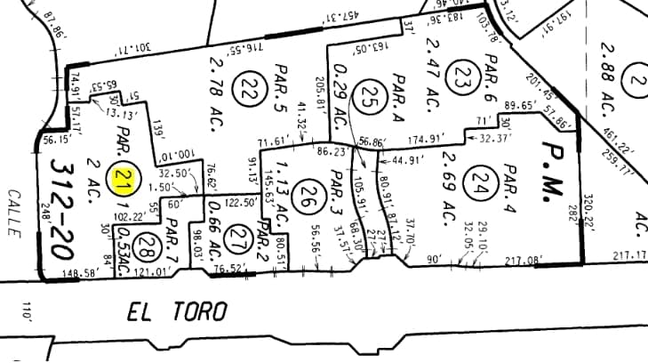 24361 El Toro Rd, Laguna Woods, CA for lease - Plat Map - Image 2 of 15