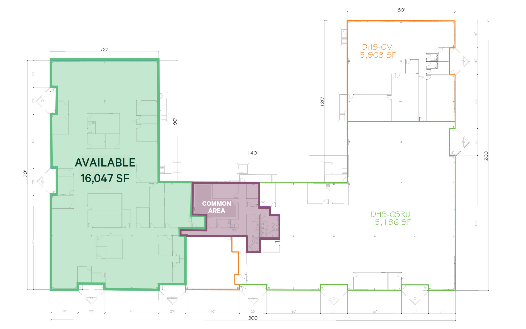 400 SW 8th St, Des Moines, IA à louer Plan d  tage- Image 1 de 1