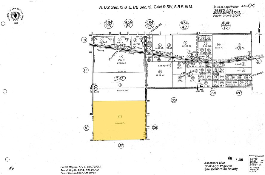 0 Ocatillo Way, Apple Valley, CA à vendre - Plan cadastral - Image 2 de 3