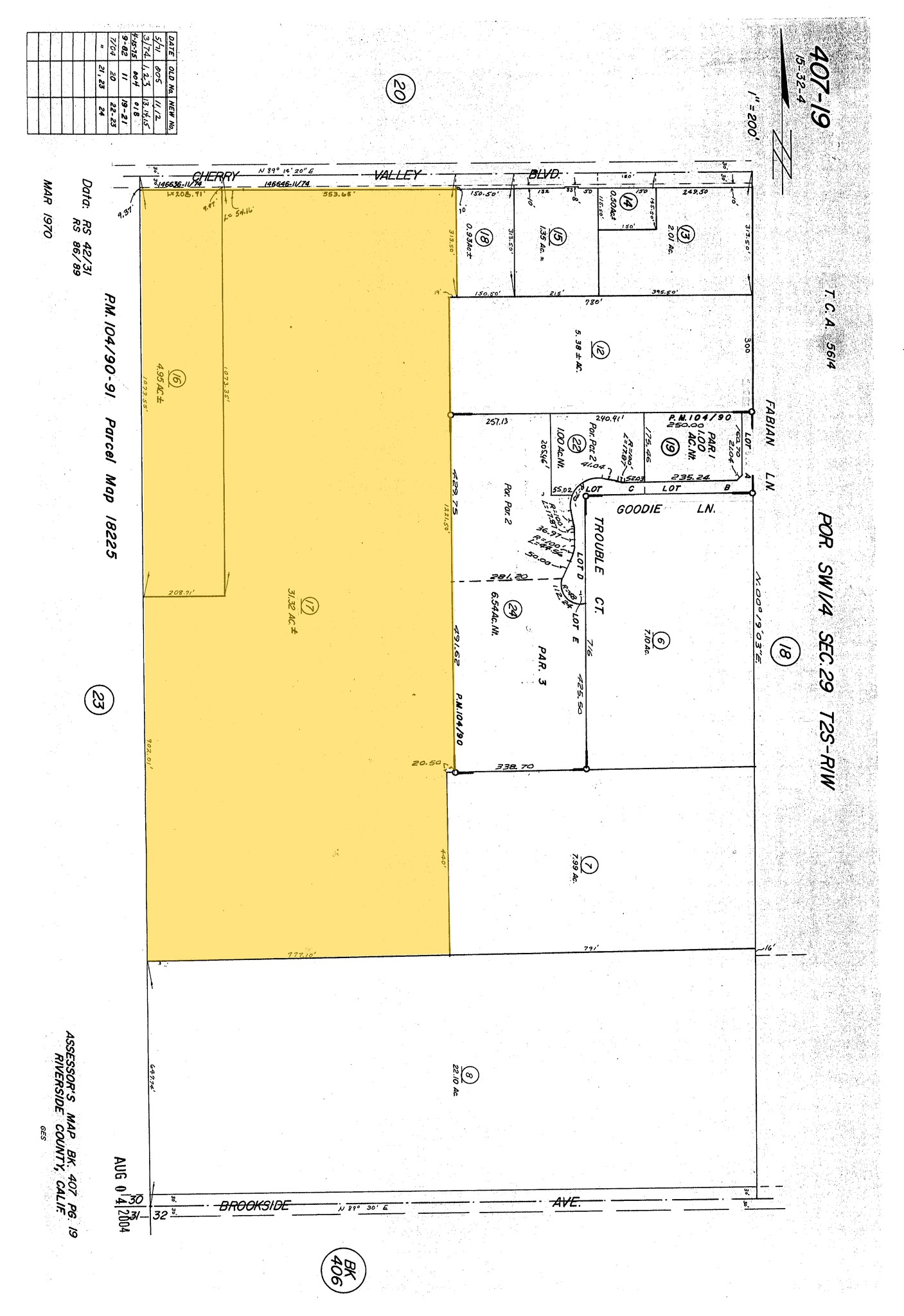 39251 Cherry Valley Blvd, Beaumont, CA for sale Plat Map- Image 1 of 1