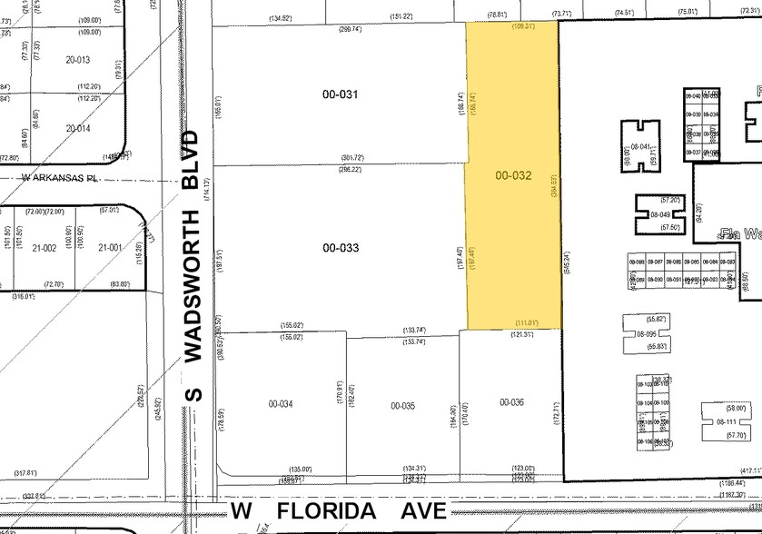 1460-1470 S Wadsworth Blvd, Lakewood, CO for lease - Plat Map - Image 3 of 5