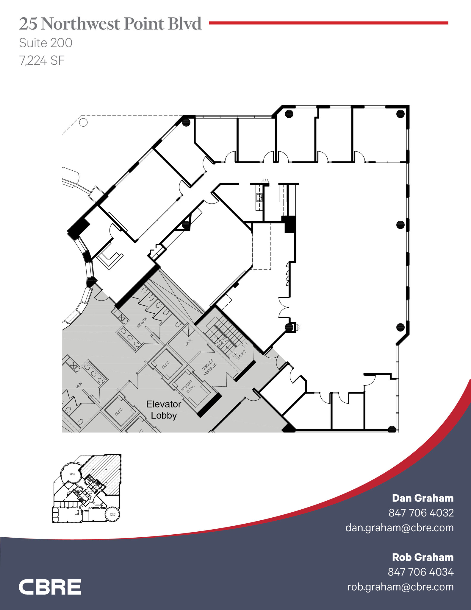 25 NW Point Blvd, Elk Grove Village, IL for lease Floor Plan- Image 1 of 3