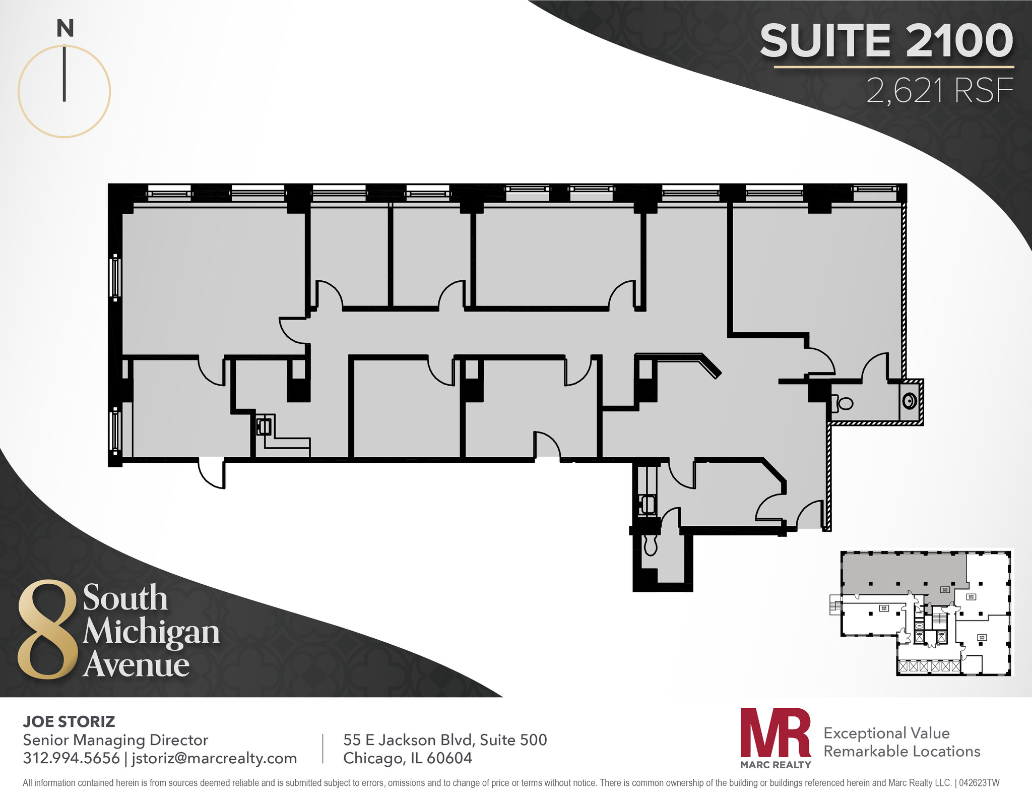 8 S Michigan Ave, Chicago, IL à louer Plan d  tage- Image 1 de 14