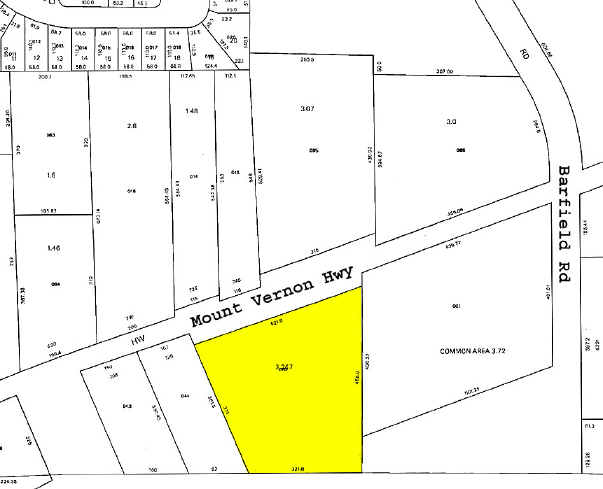 755 Mount Vernon Hwy NE, Atlanta, GA à louer - Plan cadastral - Image 2 de 9