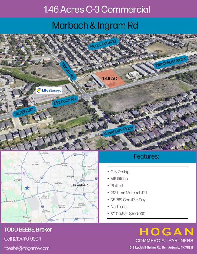 More details for Marbach & Ingram, San Antonio, TX - Land for Sale