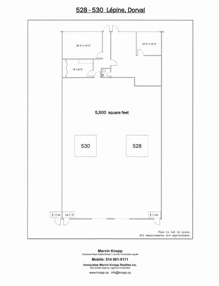 520-556 Av Lépine, Dorval, QC à louer - Plan de site - Image 2 de 8