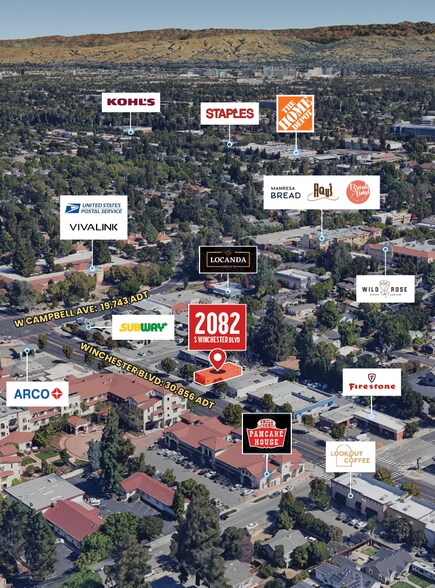 2082 S Winchester Blvd, Campbell, CA à vendre - Photo du bâtiment - Image 3 de 3