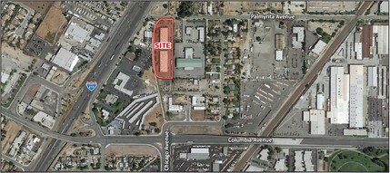 1710 Palmyrita Ave, Riverside, CA - Aérien  Vue de la carte