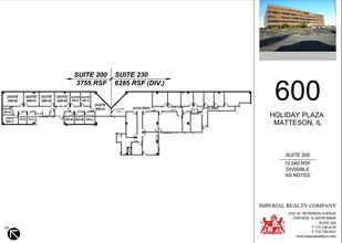 600 Holiday Plaza Dr, Matteson, IL for lease Floor Plan- Image 1 of 1