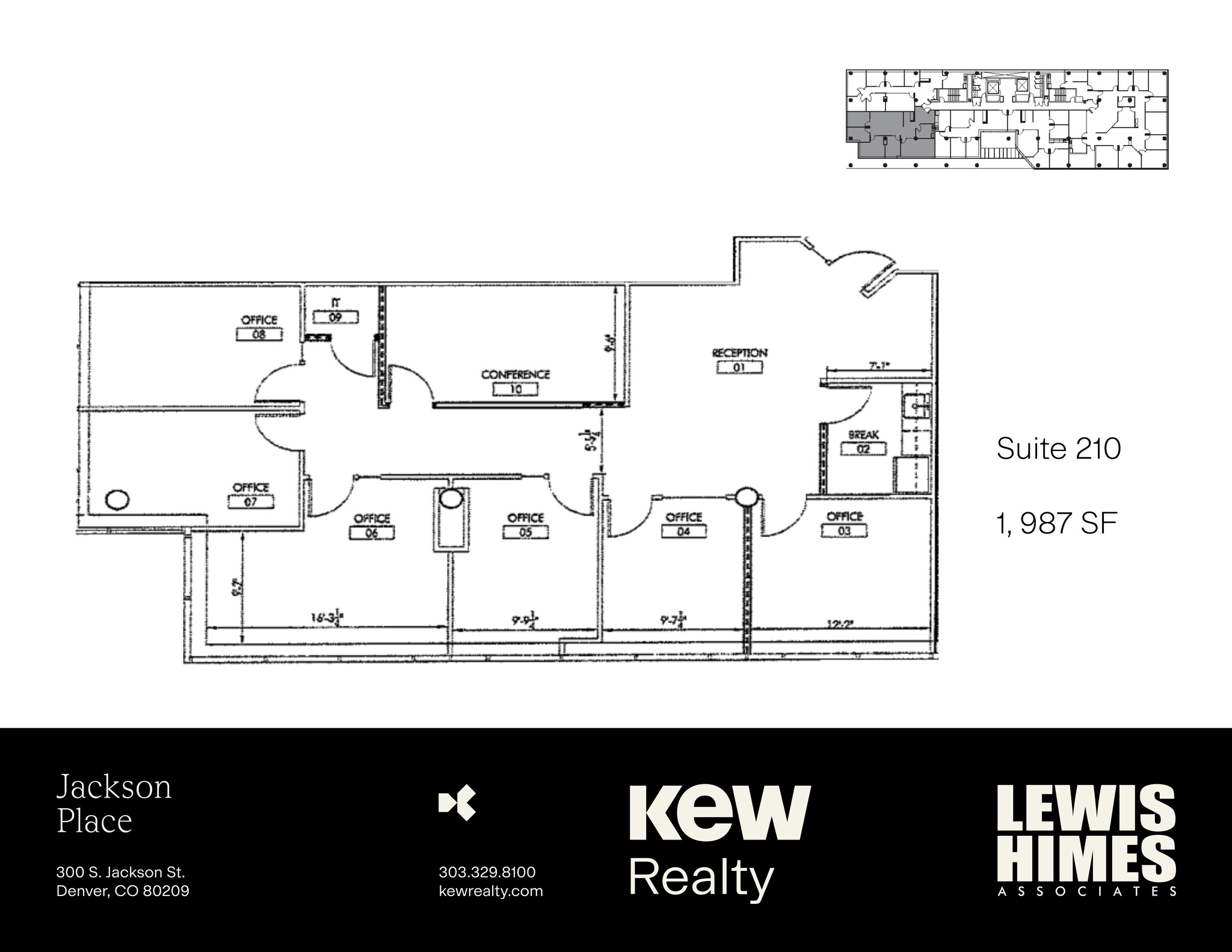 300 S Jackson St, Denver, CO à louer Plan de site- Image 1 de 1