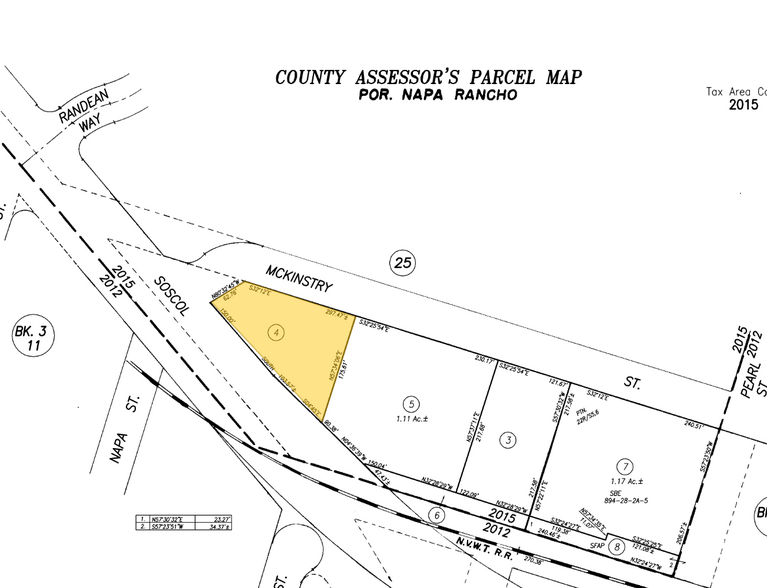 1275 McKinstry St, Napa, CA à vendre - Plan cadastral - Image 1 de 1
