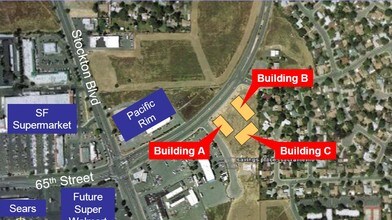 6525 65th St, Sacramento, CA - Aerial  map view