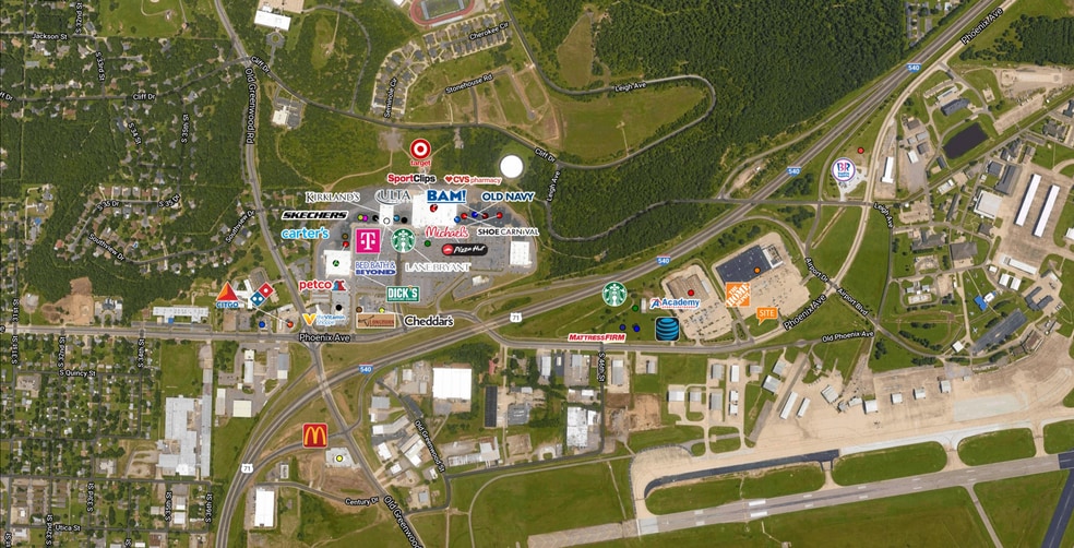5101 Phoenix Ave, Fort Smith, AR for lease - Aerial - Image 3 of 10