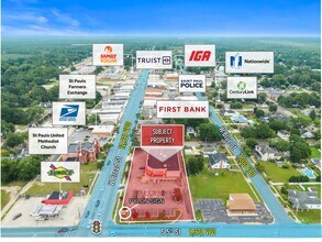 419 W Broad St, Saint Pauls, NC - Aerial  map view - Image1