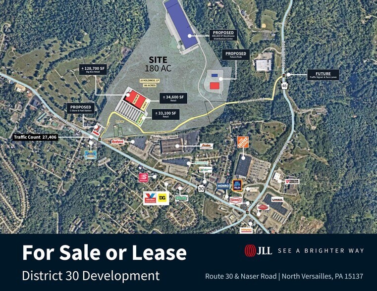 District 30 Development, Route 30 & Naser Road, North Versailles, PA, North Versailles, PA à louer - Photo du bâtiment - Image 2 de 2