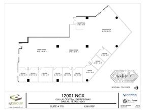 12001 N Central Expy, Dallas, TX à louer Plan d’étage- Image 1 de 1