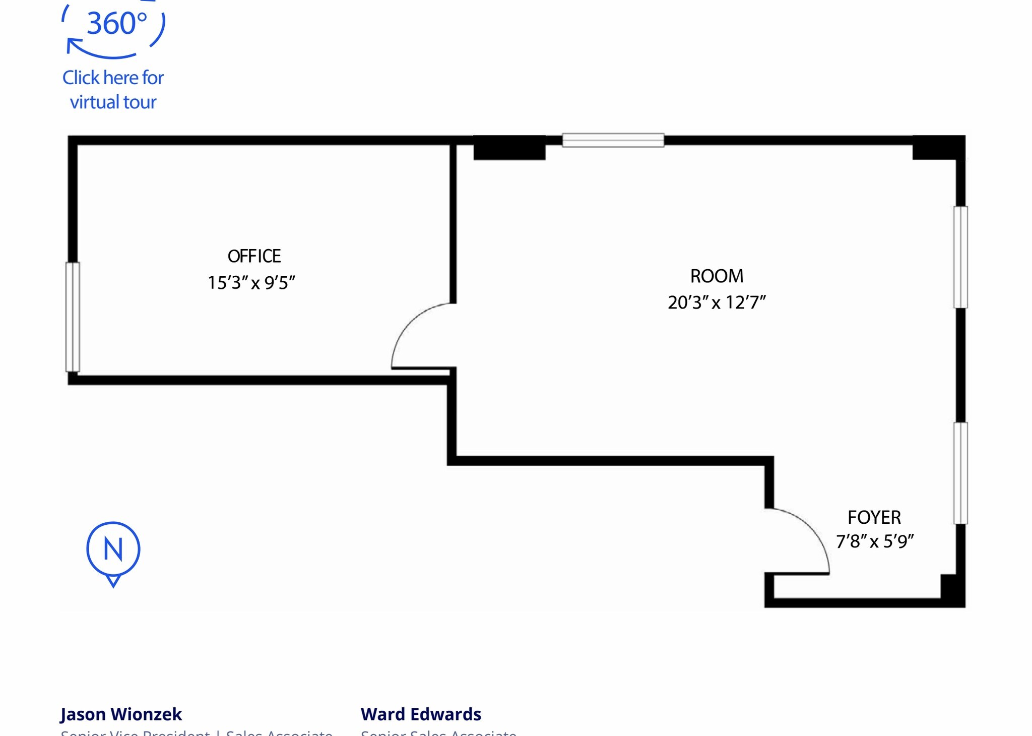 111 2 Ave S, Saskatoon, SK for lease Floor Plan- Image 1 of 3