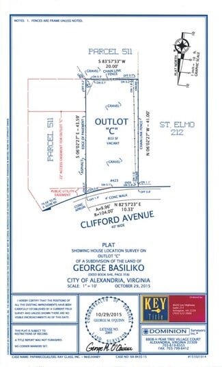 Plus de détails pour 423 Clifford Ave, Alexandria, VA - Terrain à louer