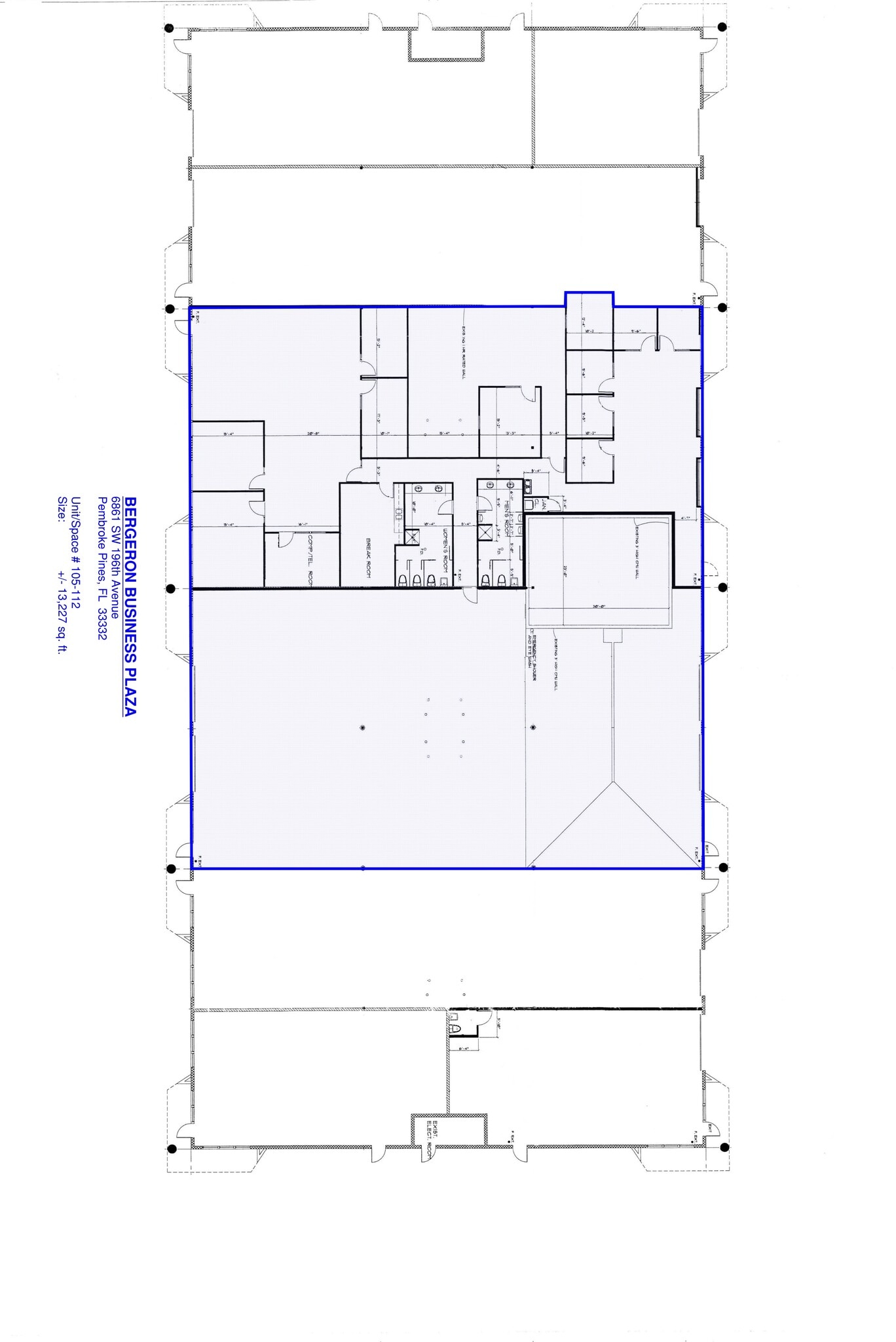 6941 SW 196th Ave, Pembroke Pines, FL à louer Plan d’étage- Image 1 de 1