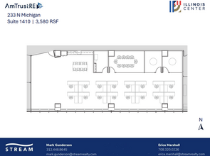 233 N Michigan Ave, Chicago, IL à louer Plan d  tage- Image 1 de 1