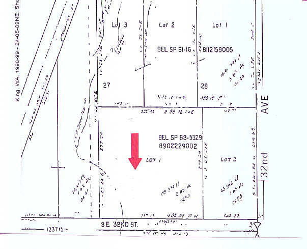 13150 SE 32nd St, Bellevue, WA for lease - Plat Map - Image 2 of 4