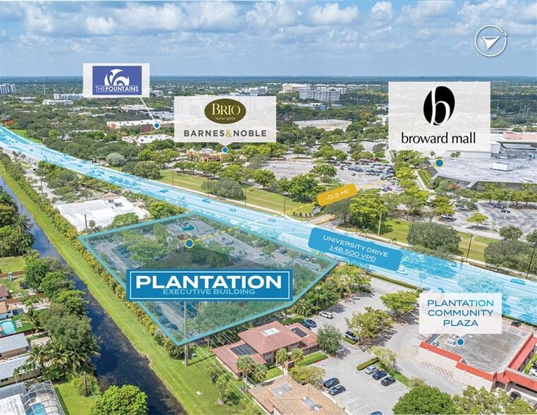 270-330 S University Dr, Plantation, FL à vendre - Photo du bâtiment - Image 3 de 4