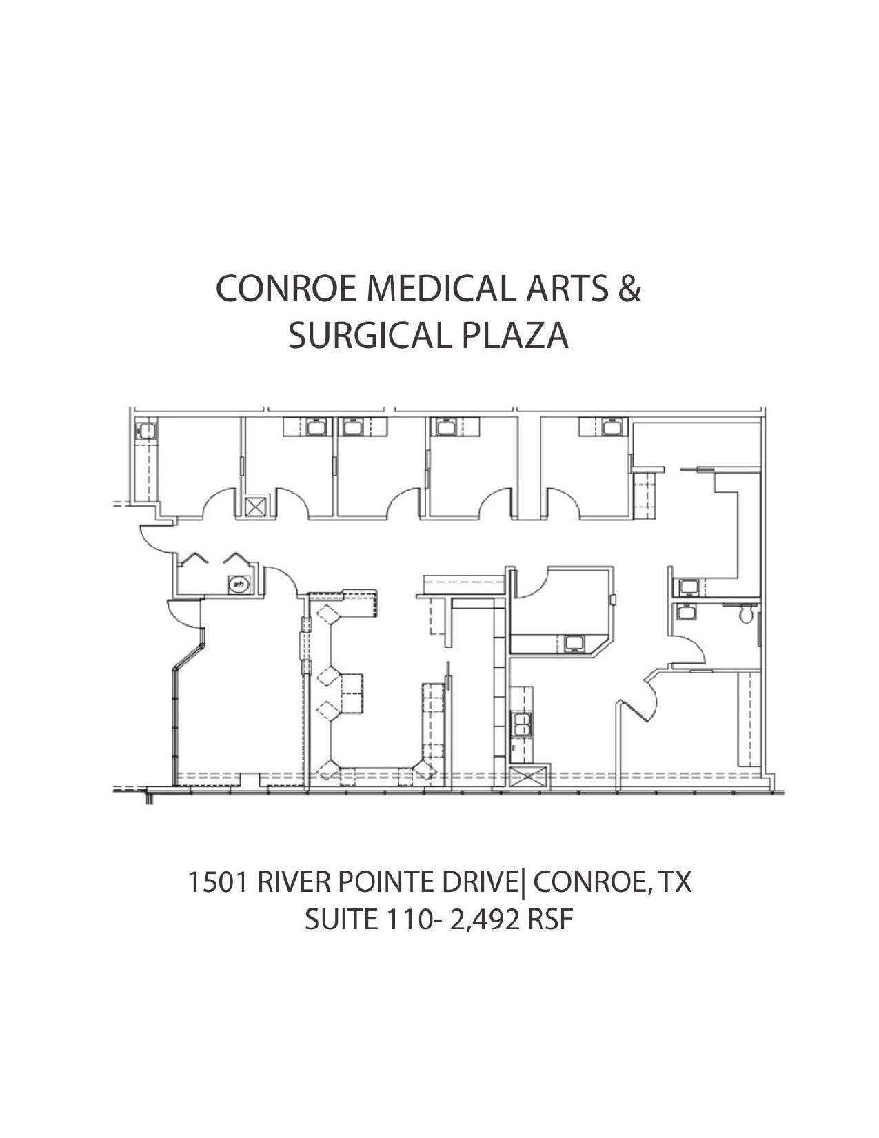 1501 River Pointe Dr, Conroe, TX à louer Plan d’étage- Image 1 de 1