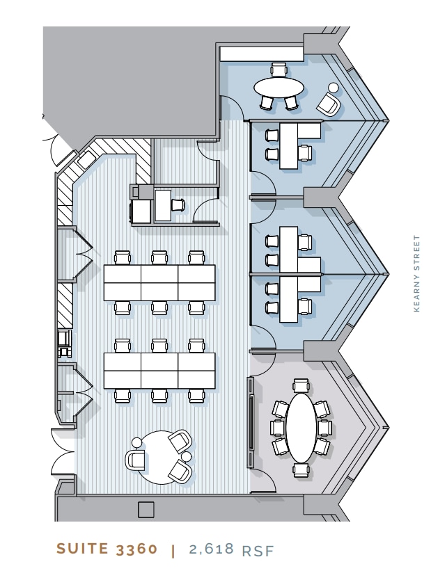 555 California St, San Francisco, CA à louer Plan d’étage- Image 1 de 3