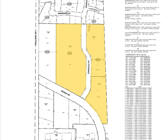 1031 Charlela Ln, Elk Grove Village, IL à vendre - Plan cadastral - Image 1 de 1