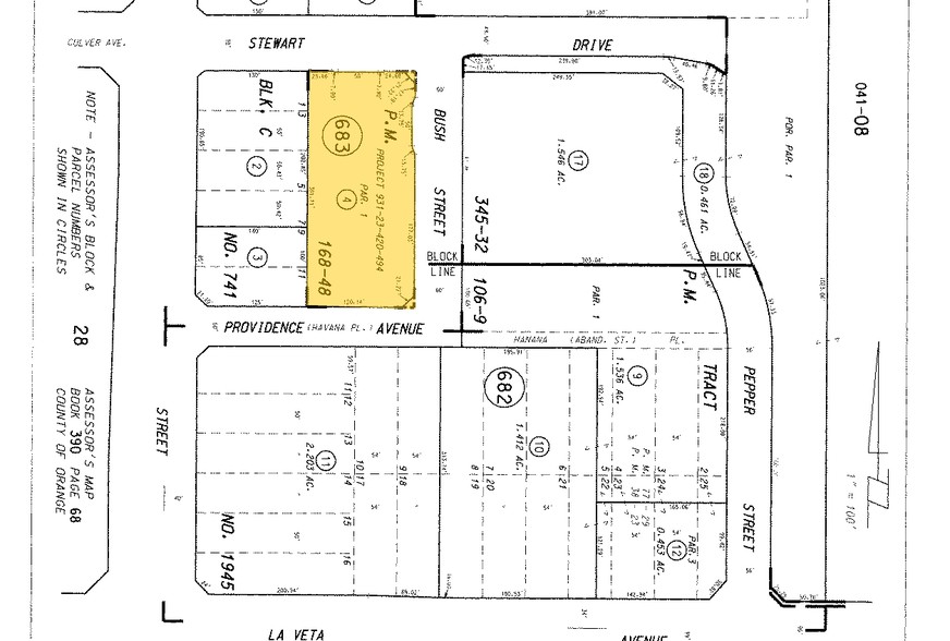 1310 W Stewart Dr, Orange, CA à louer - Plan cadastral - Image 2 de 12