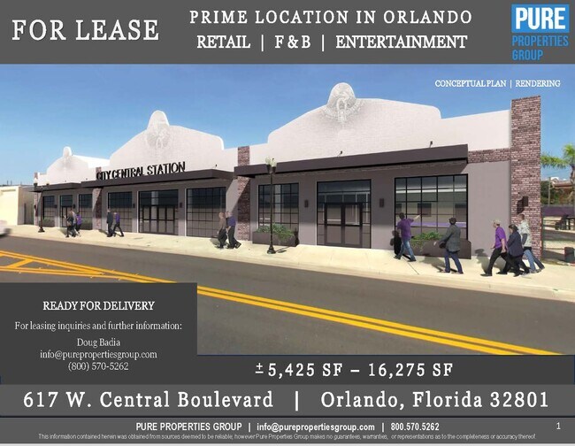 Plus de détails pour 617 W Central Blvd, Orlando, FL - Commerce de détail à louer