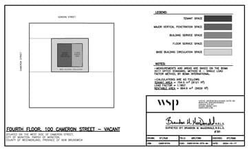 100 Cameron St, Moncton, NB for lease Floor Plan- Image 1 of 1