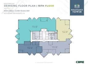801 K St, Sacramento, CA à louer Plan d’étage- Image 2 de 2
