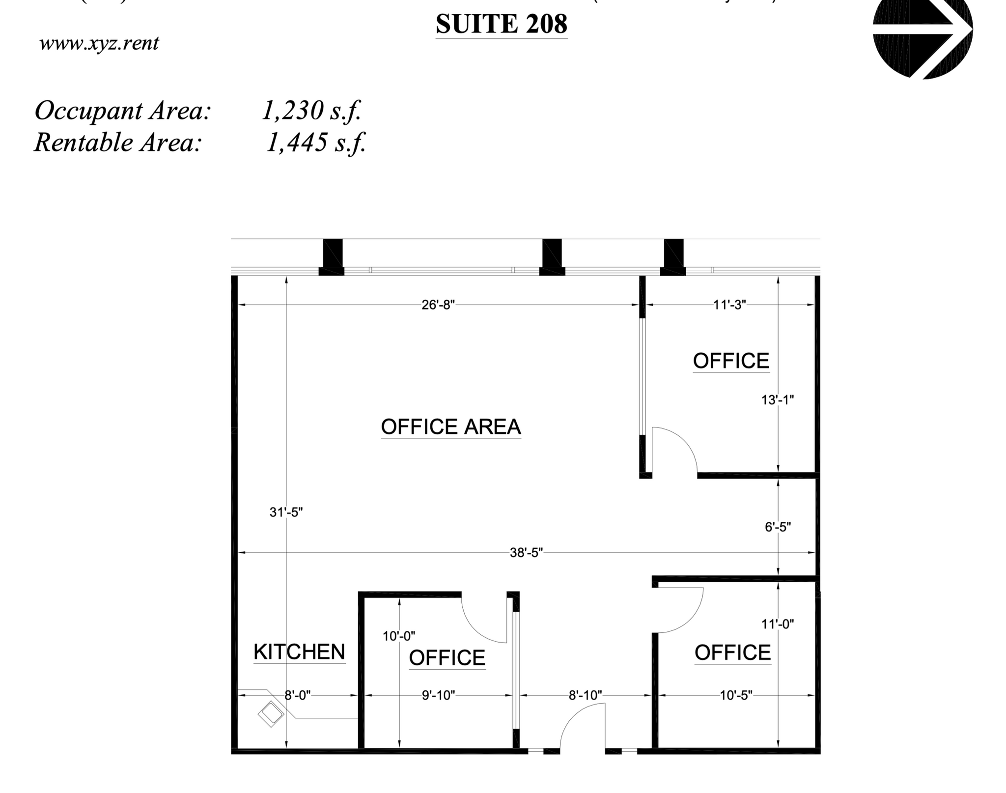 3821 W Charleston Blvd, Las Vegas, NV for lease Floor Plan- Image 1 of 7