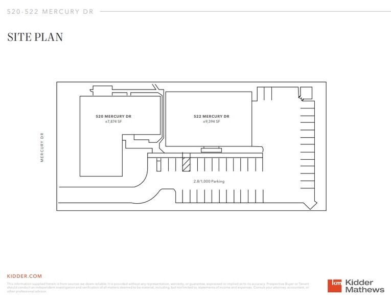 Mercury Drive Life Science portfolio of 2 properties for sale on LoopNet.ca - Site Plan - Image 3 of 3