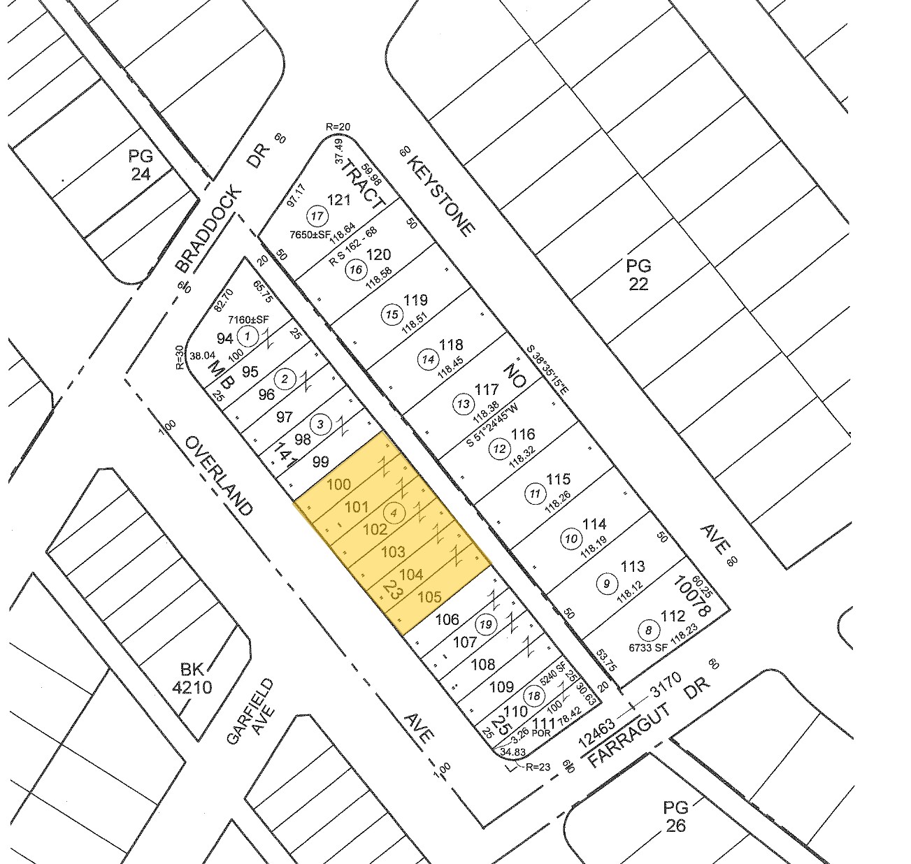 4340 Overland Ave, Culver City, CA for sale Plat Map- Image 1 of 2
