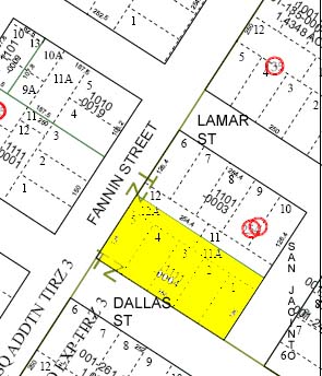 1111 Fannin St, Houston, TX à vendre - Plan cadastral - Image 1 de 1