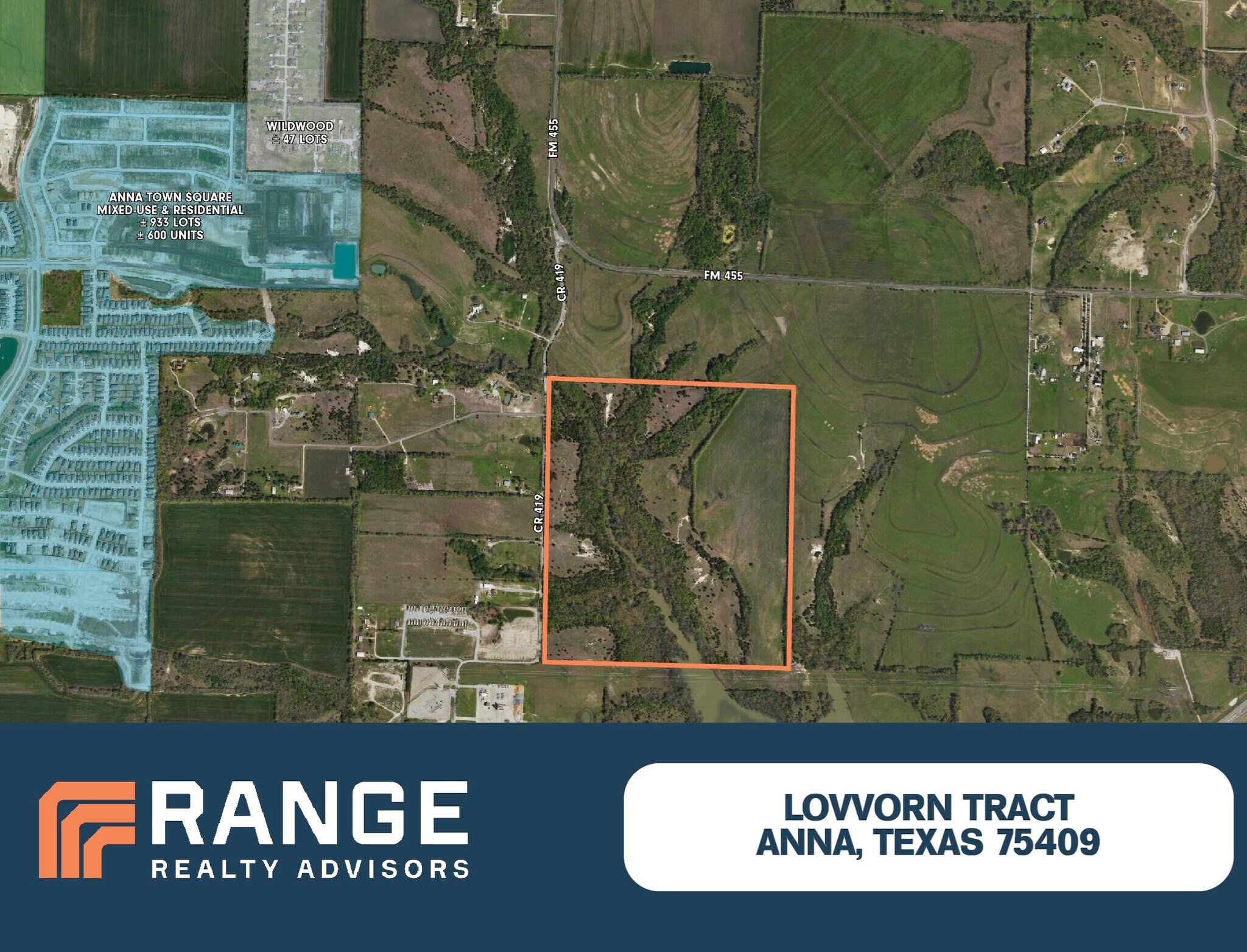 10487 County Road 419, Anna, TX for sale Aerial- Image 1 of 2
