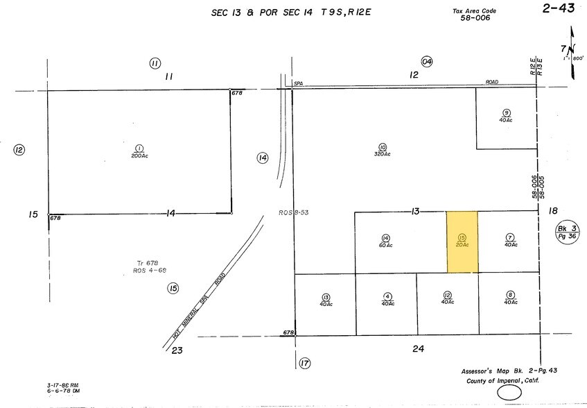 002-430-015-000, Niland, CA à vendre - Plan cadastral - Image 2 de 5