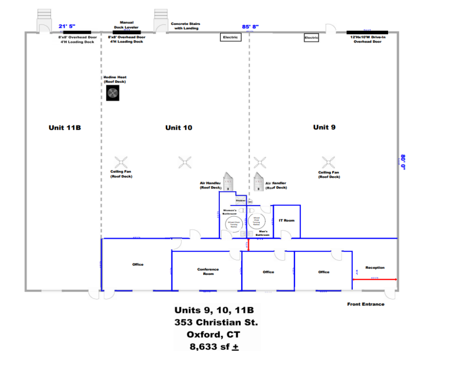 353-359 Christian St, Oxford, CT for lease Floor Plan- Image 1 of 1