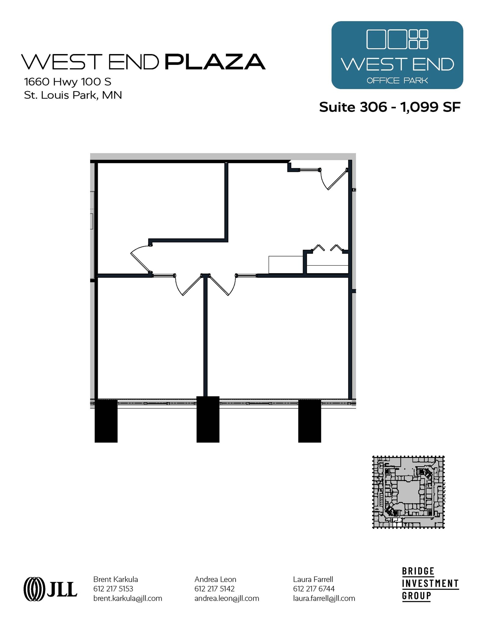 1665 Utica Ave S, Saint Louis Park, MN à louer Plan d’étage- Image 1 de 1
