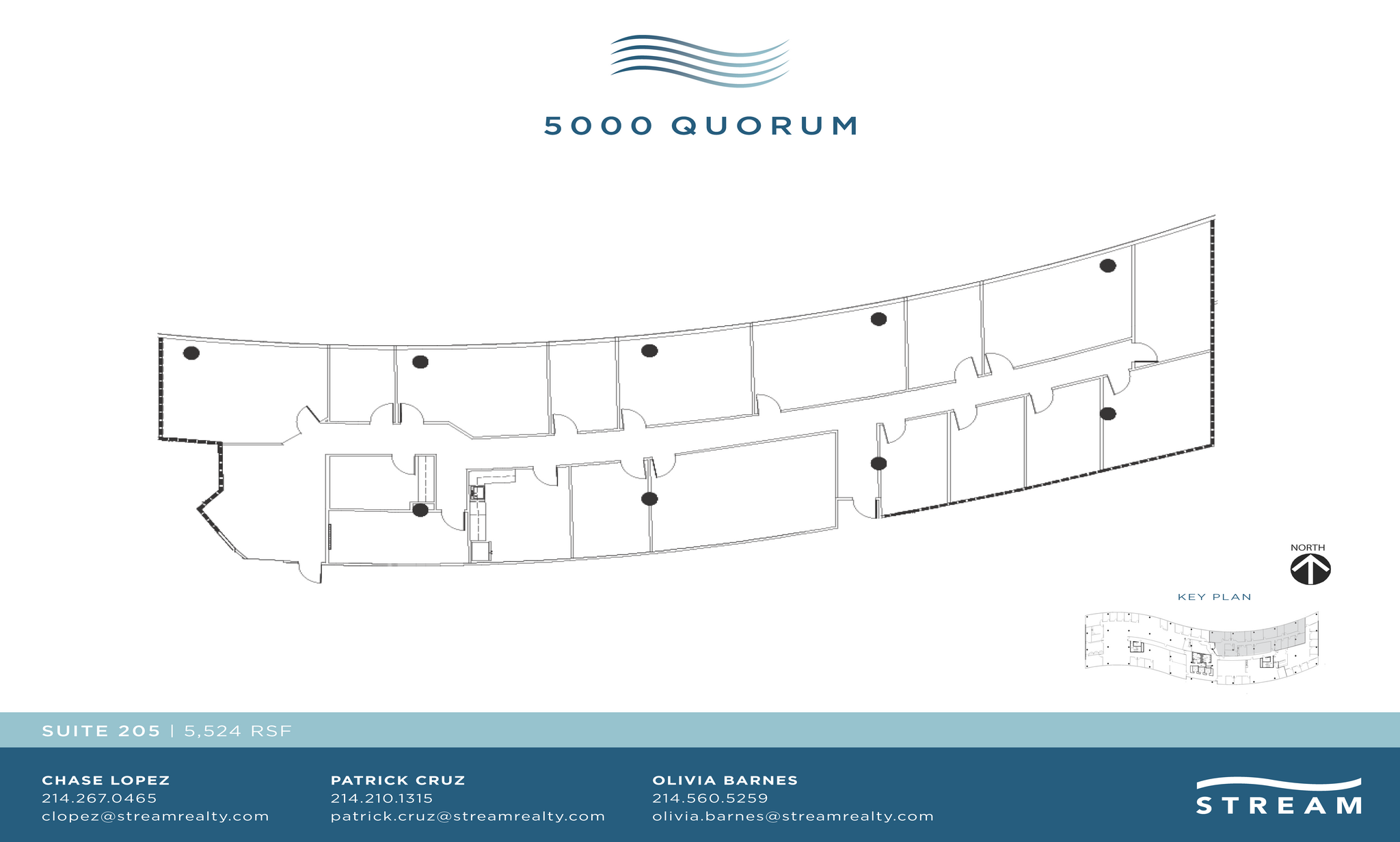 5000 Quorum Dr, Dallas, TX à louer Plan d  tage- Image 1 de 1